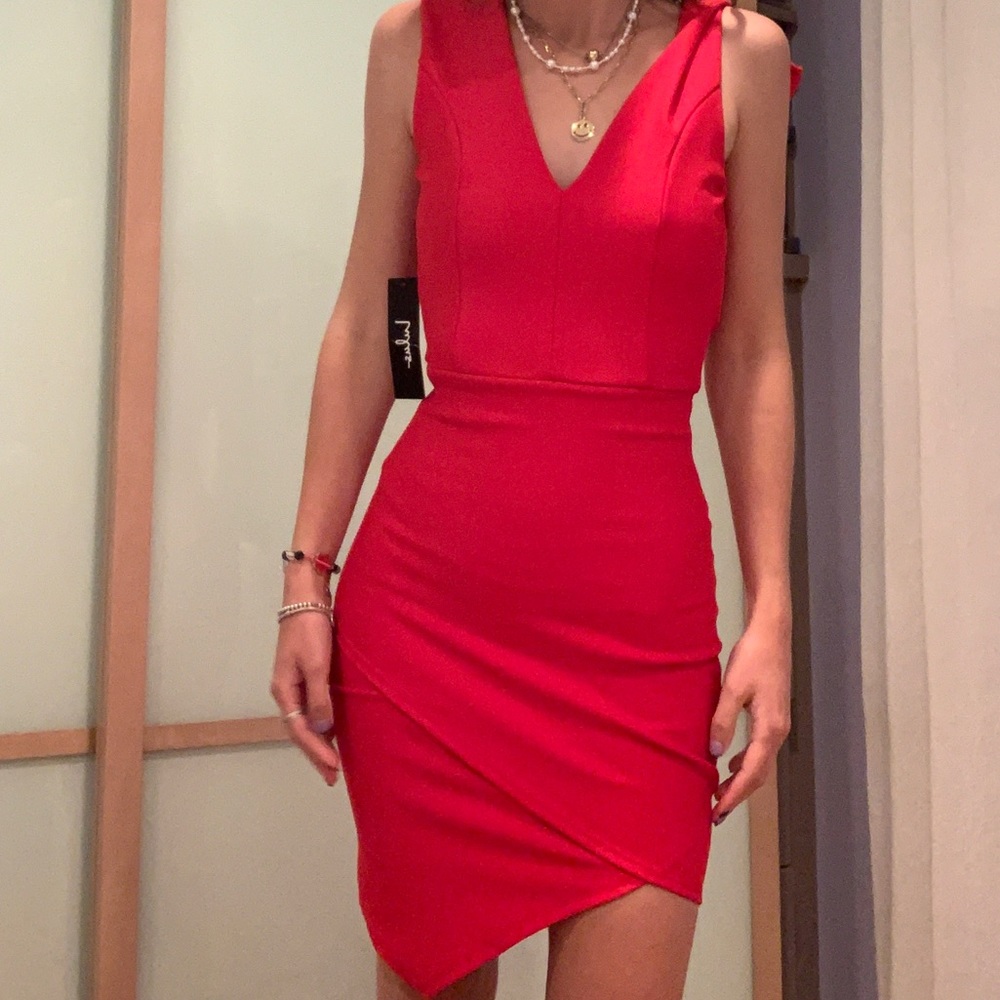 lulus red mini dress size XS